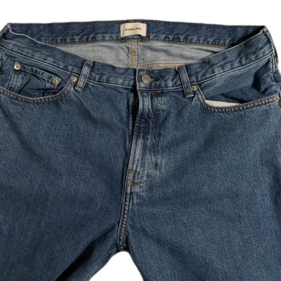 Everlane The 90's Loose Straight Jeans Women's 34x32 Medium Wash EUC‎ - Picture 4 of 9